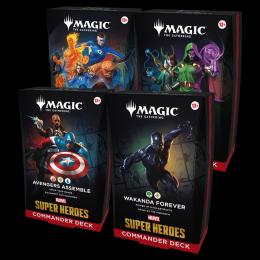 【6月19日発送予定】マジック:ザ・ギャザリング | マーベル スーパー・ヒーローズ 統率者デッキ 英語版 4種セット